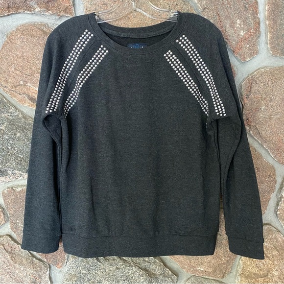 Bluenotes knit Smokey grey studded sweater - Picture 2 of 5